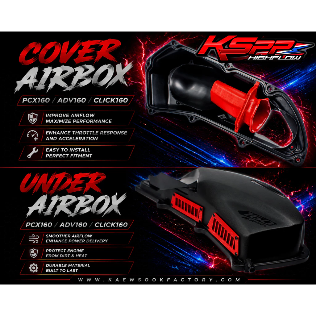 จมูกกรอง แผ่นครีบดักอากาศ KSPP สำหรับ PCX160 / ADV160 / Click160