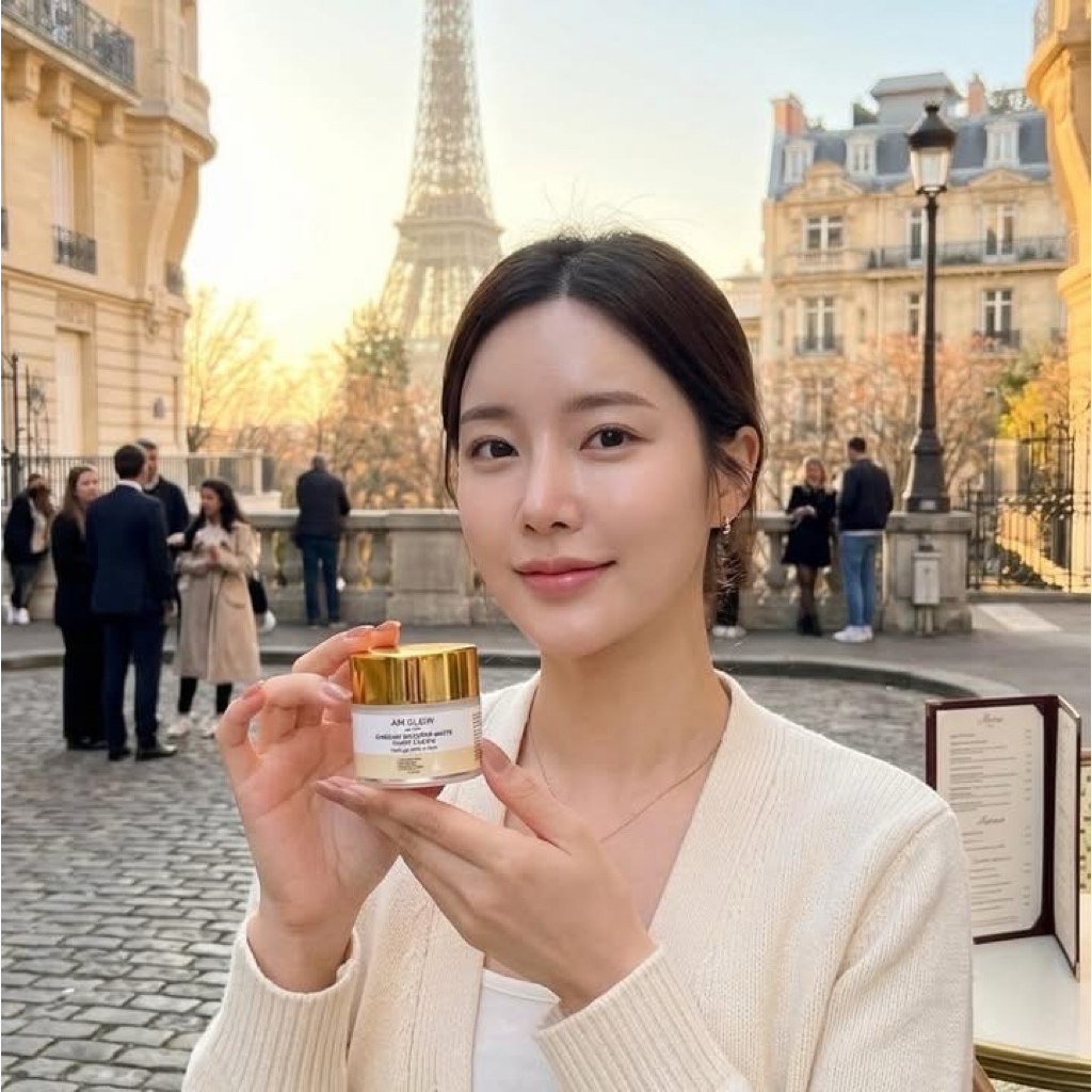 AM GLOW ครีมบำรุงผิวหน้า โสมแดงและถั่งเช่าสีทอง ลดเลือนริ้วรอย