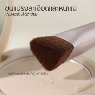 Oni Triangle Highlight & Concealer Brush, แปรงสามเหลี่ยมไฮไลท์&คอนซีลเลอร์ 2 in 1 สีชมพูน่ารัก, แปรงวาดแสงสว่างและปกปิดจ