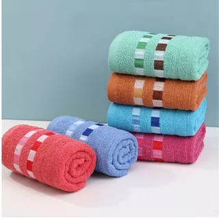 YJM-01【350กรัม】 ขนาด 140x70 ซม. ผ้าเช็ดตัว ผ้าขนหนูคอตตอน Cotton100% ผืนใหญ่ ห่อตัวได้ สีน่ารัก