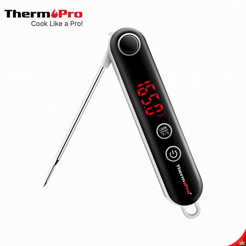 ThermoPro TP-18S เครื่องวัดอุณหภูมิอาหาร/เนื้อ BBQ ดิจิทัล Instant-Read Meat Thermometer รุ่นTP-18S