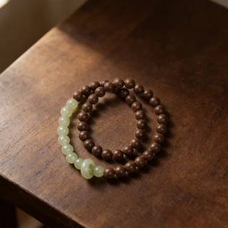 สร้อยข้อมือไม้พะยูง 2 วง เสริมดวง โชคลาภ ความมั่งคั่ง คุ้มครองพลังงานบวก สายมู เสริมโชคเงินทอง สุขภาพดี เสริมสติปัญญา
