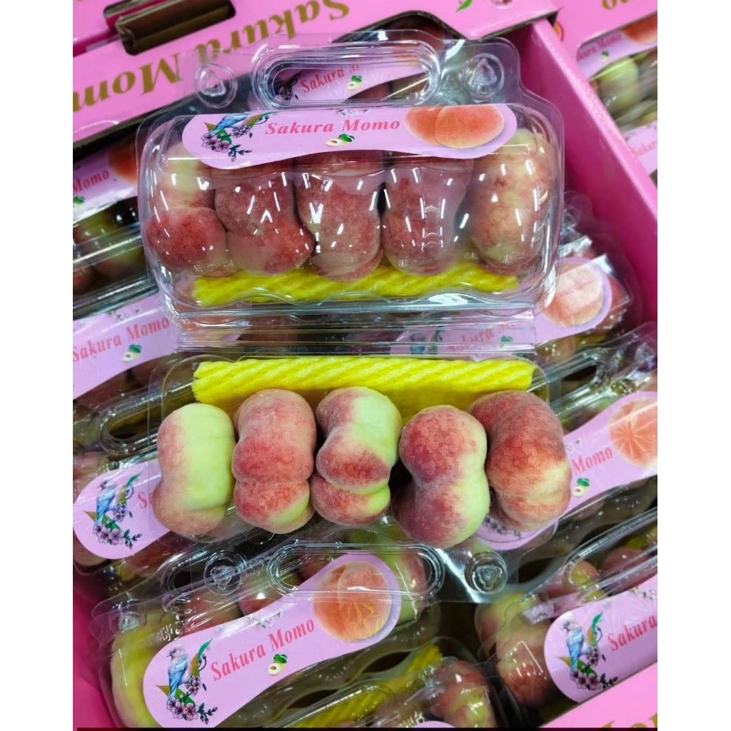 ล๊อตใหม่มาแล้ว🍑🍑พีชโดนัท แพ๊ค 4 ลูก 🍑🍑นำเข้าหอม หวาน หอม อร่อย