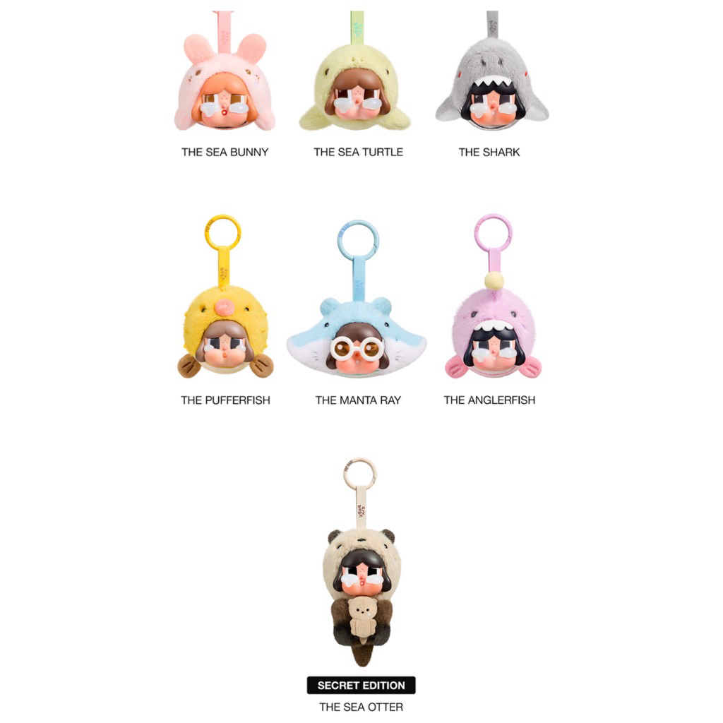 🌈พร้อมส่งในไทย🎉 ของแท้ 100% new cry baby ocean พวงกุญแจน่ารักสุดๆ #earphone case#ใส่เหรียญ