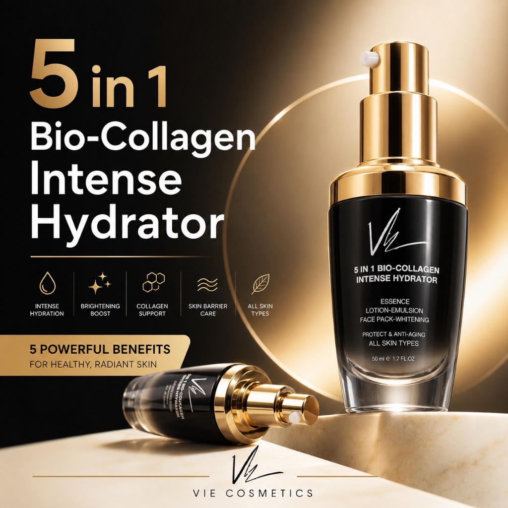 Vie Cosmetics 5 in 1 Bio-Collagen Intense Hydrator 30 ml. เซรั่มบำรุง เติมคอลลาเจน