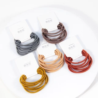 ยางรัดผม หลายสี ยางมีความเหนียว คืนตัวได้ดี มัดได้หลายรอบ สีสันสวยงามแบบคลาสสิก