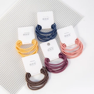 ยางรัดผม หลายสี ยางมีความเหนียว คืนตัวได้ดี มัดได้หลายรอบ สีสันสวยงามแบบคลาสสิก