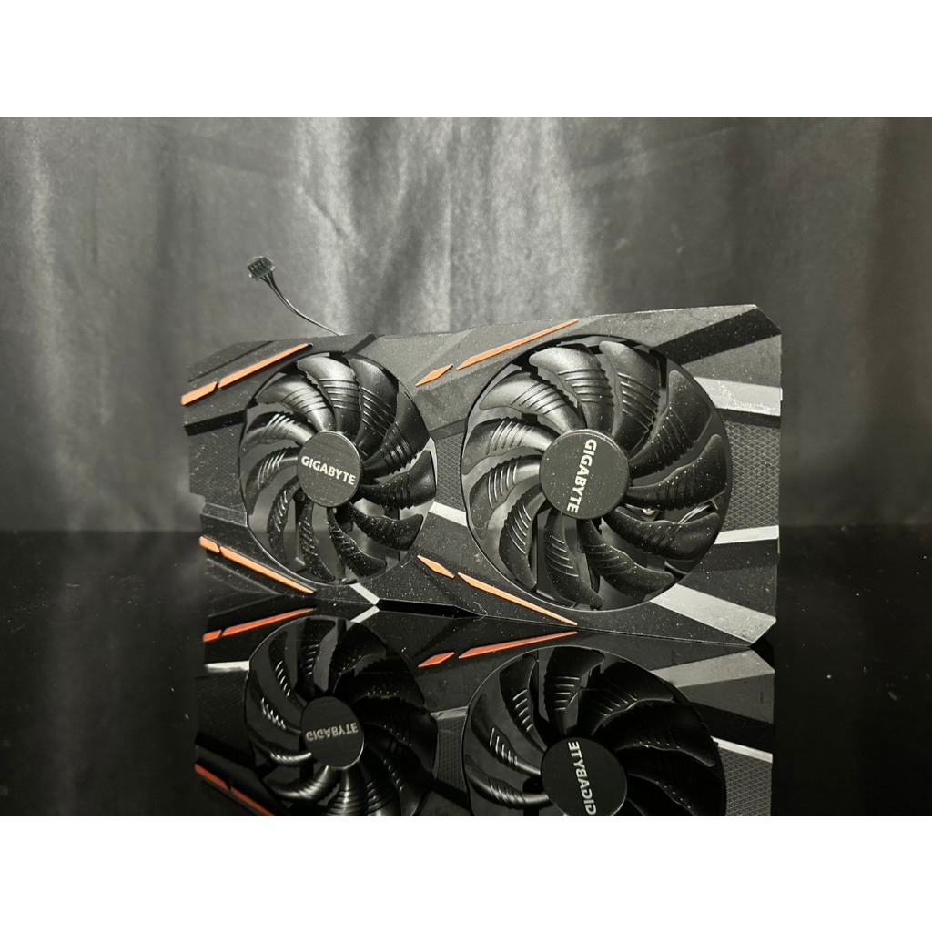 (อุปกรณ์เสริมการ์ดจอ) หน้ากากการ์ดจอ GIGABYTE ใช้กับ RX470 RX570 RX480 RX580 GAMING (มือสอง)