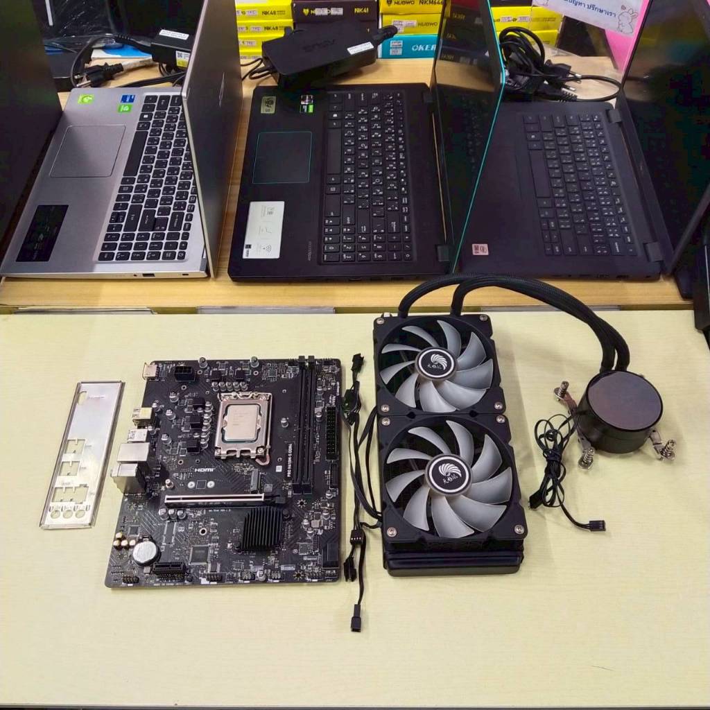 CPU Core i5  12400F + M/B  MSI  PRO  H610M - S  DDR4  (1700)  ประกัน  2  เดือน