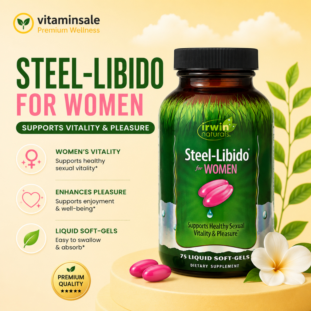 Irwin Naturals Steel-Libido for Women 75 แคปซูล เสริมสุขภาพผู้หญิง
