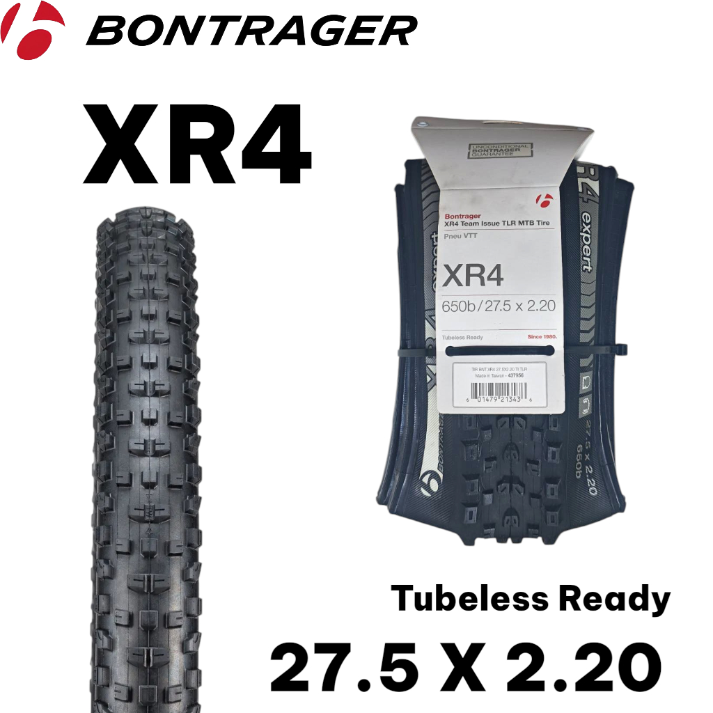 ยางนอกเสือภูเขา Bontrager XR4 Team Issue TLR 27.5x2.20 (650b) | ขอบพับ 120 TPI