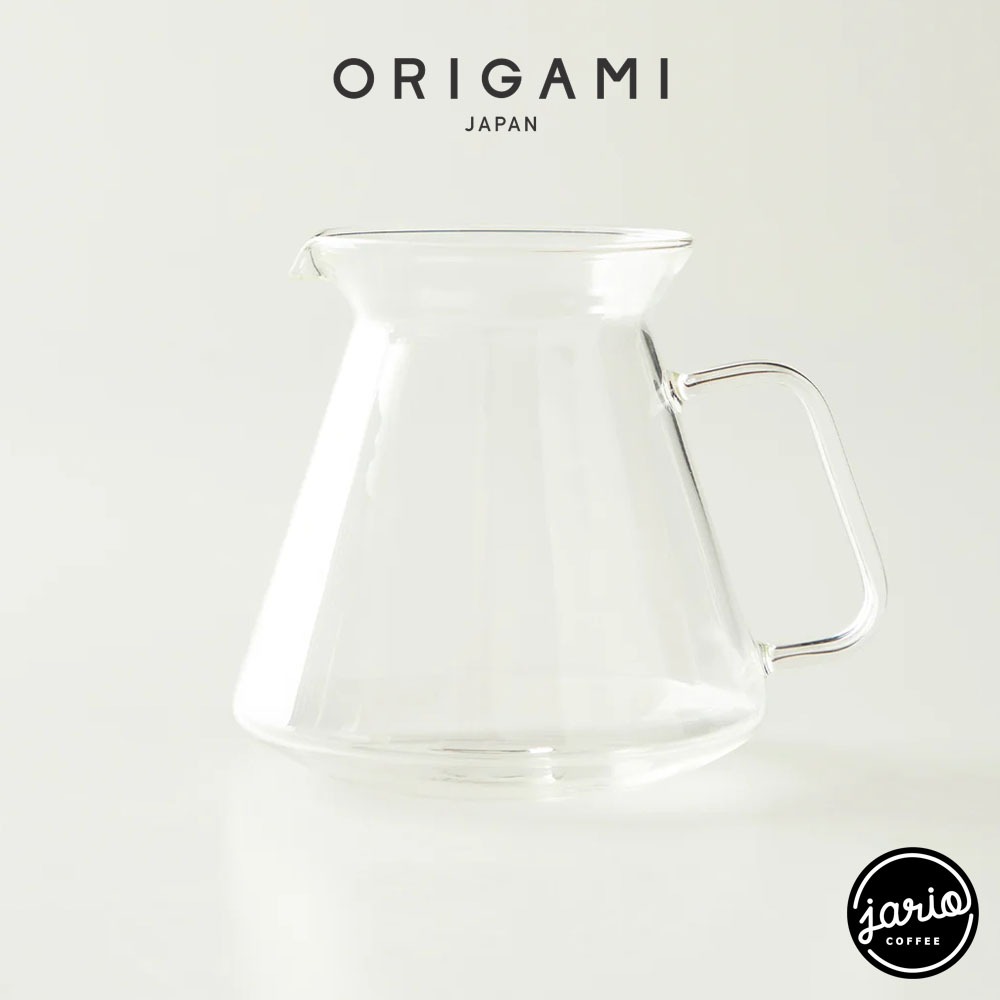 JARIO x ORIGAMI เหยือกเสิร์ฟกาแฟแก้ว (แท้จากญี่ปุ่น) ORIGAMI Glass Coffee Server