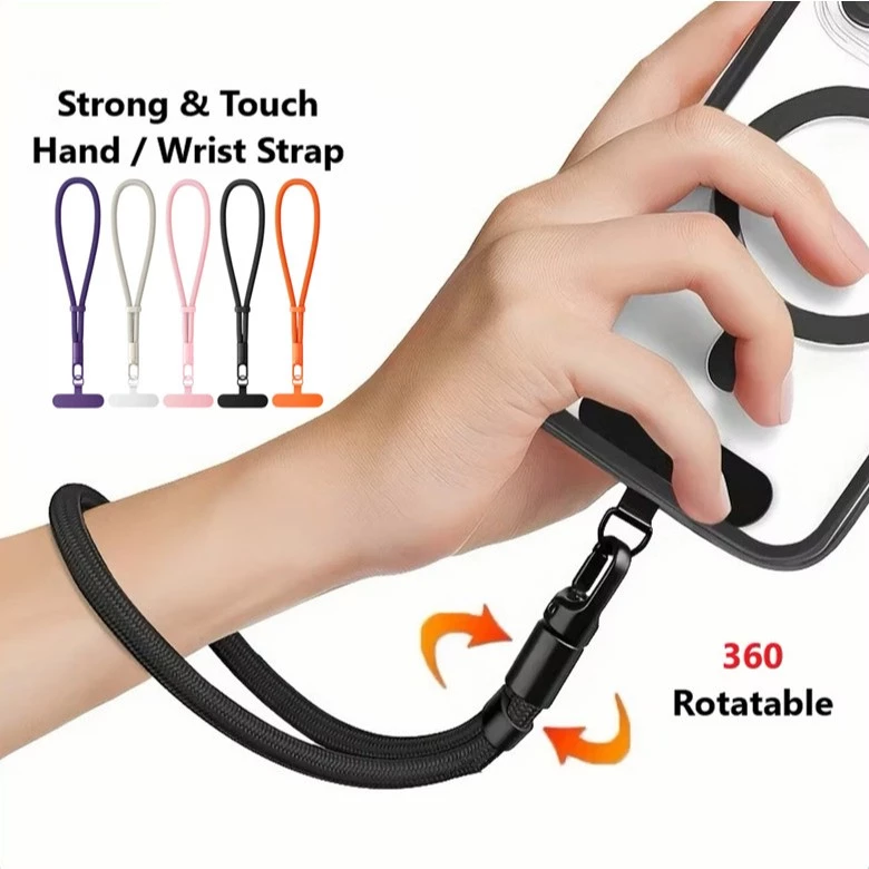 GZ สายคล้องโทรศัพท์ สายคล้องโทรศัทพ์ สายห้อยมือถือ 360° Rotation Adjustable Neck/Crossbody Strap สายคล้องโทรศัพท์มือถือ