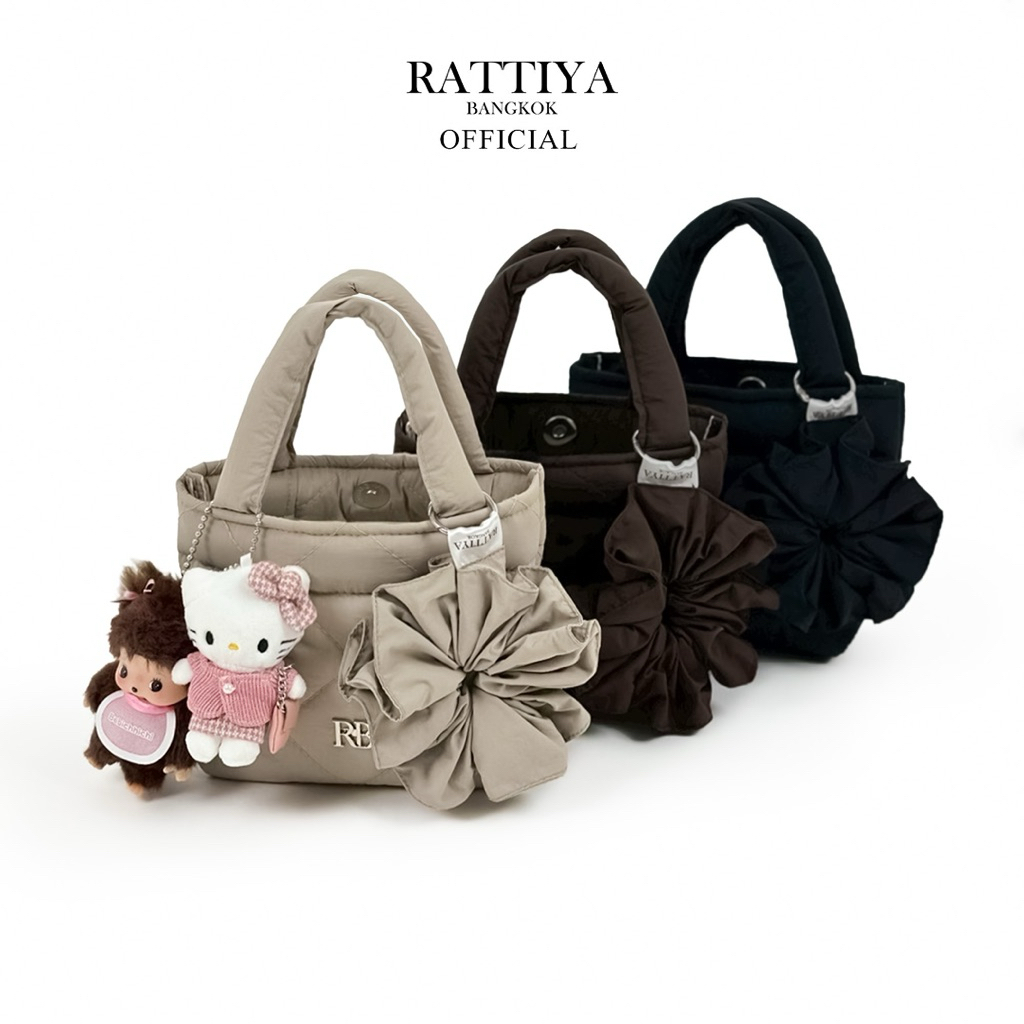[RATTIYA BANGKOK]   Ami Bag Crinkle Nylon / 4 colors กระเป๋านุ่มนิ่ม น้ำหนักเบา ผ้ากันน้ำ ทรงสวย สะพายไหล่ สไตล์มินิมอล