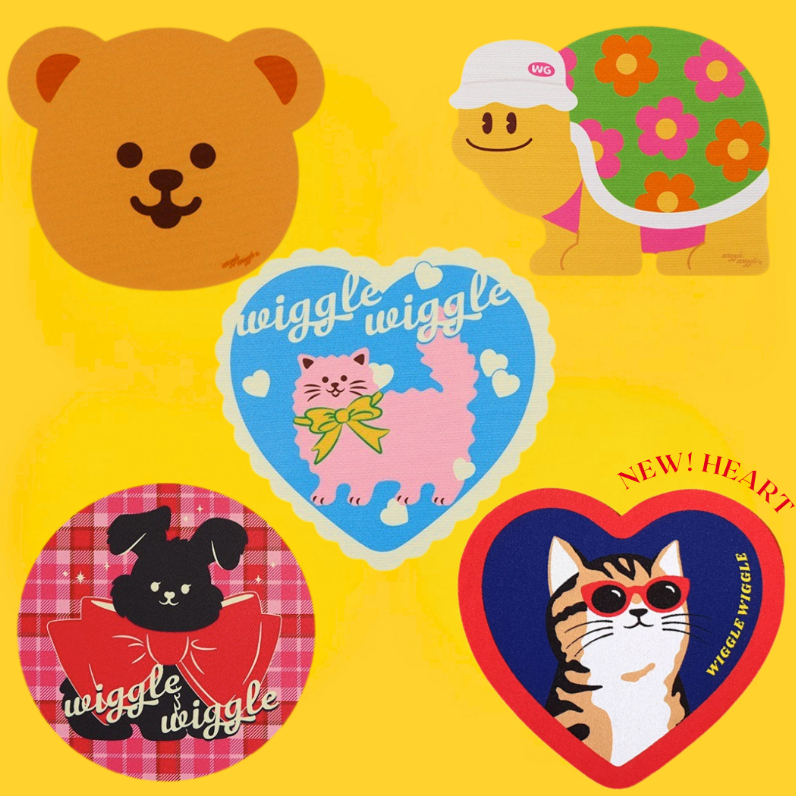 แผ่นรองเมาส์ Wiggle Wiggle แท้ พร้อมส่งจากไทย ลาย Wiggle Friends