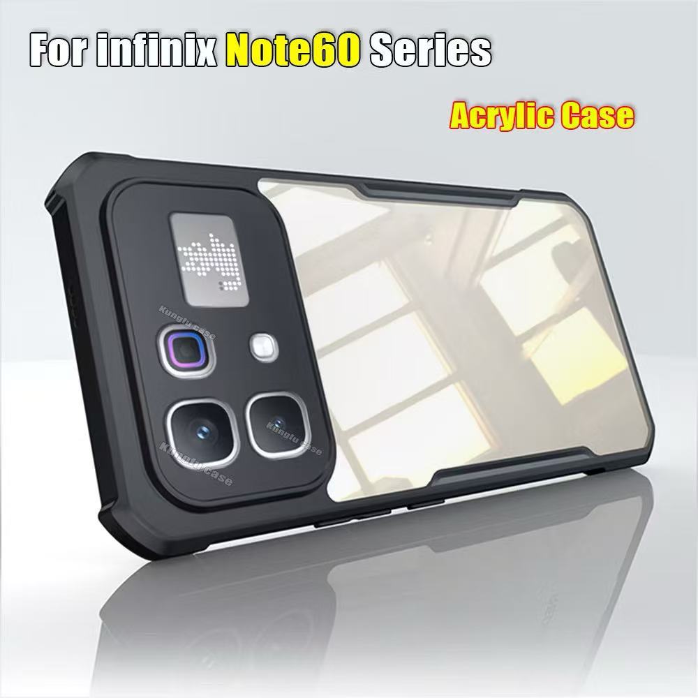 เคสขอบสี หลังใส สำหรับ iNfinix Note60 Pro  เคสกันกระแทก