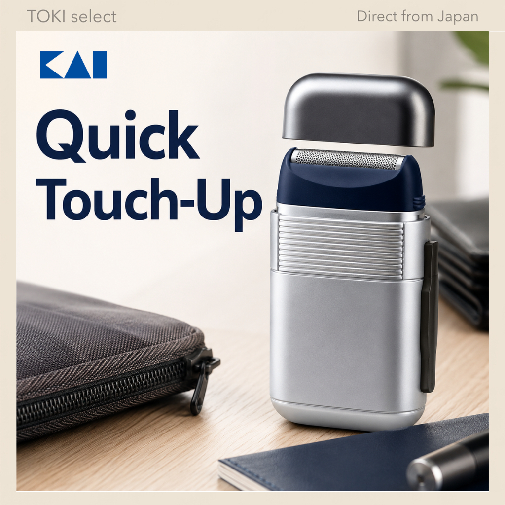 KAI Groom Pocket Shaver Compact Portable Electric Razor Travel Grooming HC1109