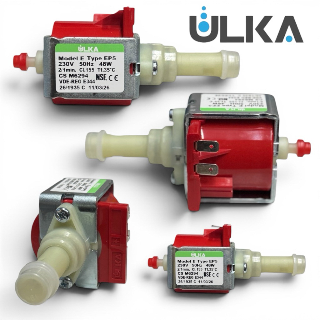 อะไหล่เครื่องชงกาแฟ( ปั๊มแท้ ปีผลิต 2026 Italy )ULKA EP5 48W electromagnetic pump coffee machine