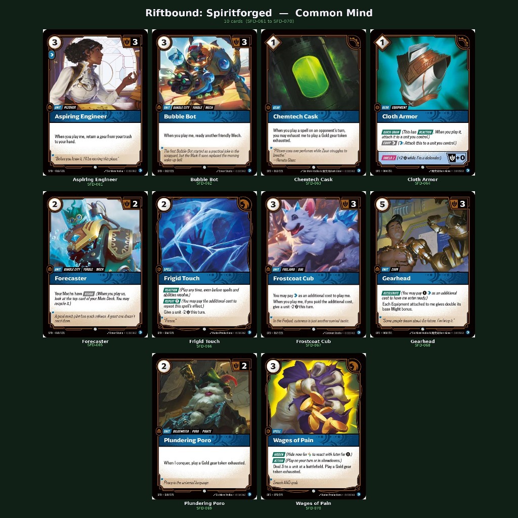 Riftbound : Spiritforged single card (Legend).