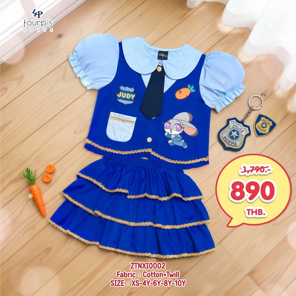 ZOOTOPIA  :   ZTNXI0002  ชุดเซ็ทเด็กผู้หญิงลิขสิทธิ์แท้