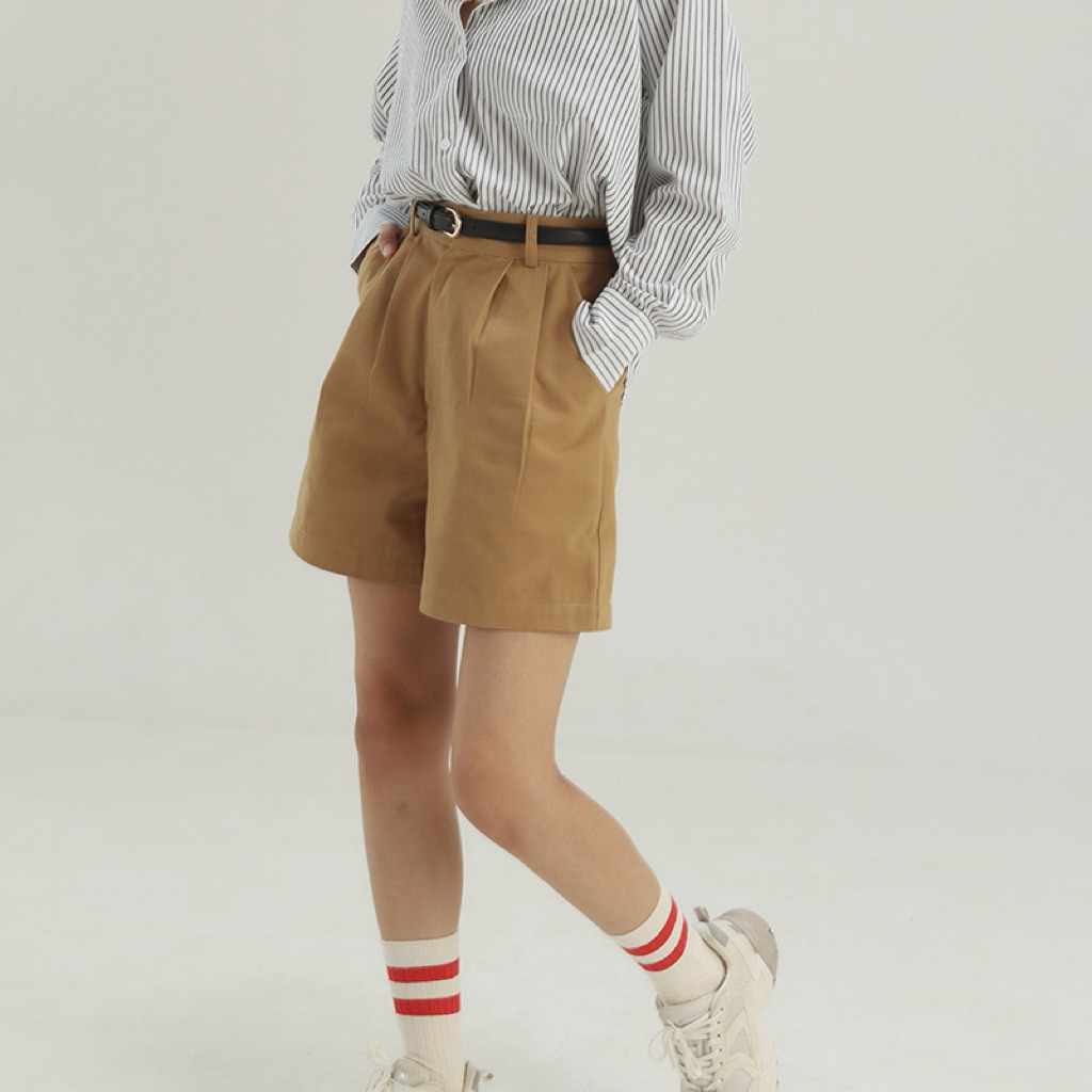 กางเกงขาสั้นผ้าคอตตอน Size M แบรนด์ Ketch.apparel สี Brown