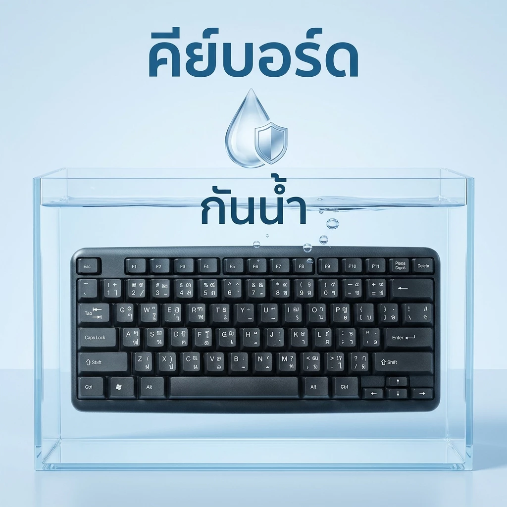ชุดคีย์บอร์ดและเมาส์มีสาย ภาษาไทย thumbnail 9