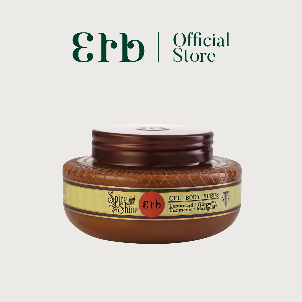 Erb Spice & Shine Gel Body Scrub 240 ml. เอิบ สครับขัดผิว สูตรมะขาม ผลัดเซลล์ผิว รักษาสมดุลผิว เนียนนุ่ม กระจ่างใส