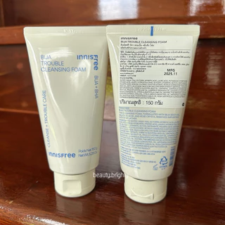 🔥ฉลากไทย/Exp2028🔥แพ็คเกจใหม่2023 Innisfree Bija Trouble Facial Foam 150g โฟมล้างหน้าลดสิว