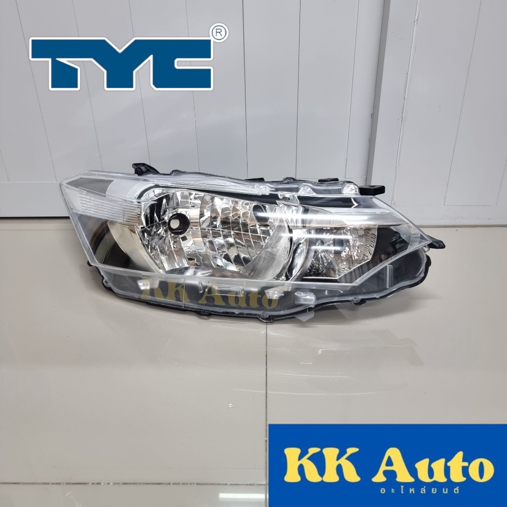 ไฟหน้า TOYOTA VIOS ปี 2013 2014 2015 2016 ไฟหน้า โตโยต้า วีออส โคมธรรมดา Vios Gen 3 รุ่น J และ E ยี่