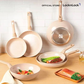 LocknLock กระทะเคลือบเซรามิกลายหินอ่อน รุ่น Marble Ceramic IH Cookware