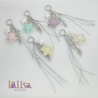 พวงกุญแจดาวพาสเทลห้อยกระเป๋า สไตล์เกาหลี alloy keychain YH1890