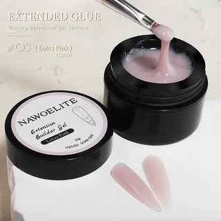 Nawoelite เจลสีสำหรับต่อเล็บ เล็บเจล เจล เจลต่อเล็บและเสริมโครงสร้าง ใช้ได้หลายอย่าง ยืดเล็บจริง เสริมเล็บแท้
