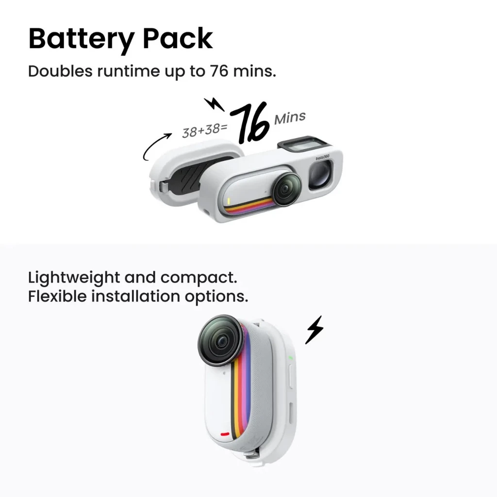Insta360 GO3S Retro style กล้องแอคชั่น รองรับ วิดีโอ 4K เหมาะถ่ายมุม FOV Tiny Action Pocket Camera thumbnail 10