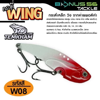 กระดี่เหล็ก wing วิ้ง 14 กรัม จากค่ายเต็มคำ ตกปลาได้หลากหลาย กระสูบ ช่อน กราย ค้าว เทโพ และอื่นๆ