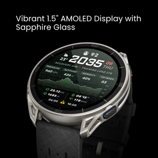 [New Arrival] Amazfit Cheetah 2 Ultra 47mm นาฬิกาวิ่ง GPS จอ AMOLED Sapphire ไทเทเนียม แบต 30 วัน แผนที่ออฟไลน์ 64GB