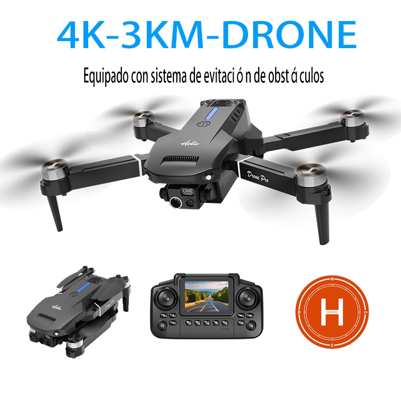 โดรน 4K แบตเตอรี่คู่ / โดรนบังคับวิทยุระดับเริ่มต้น / มอเตอร์ไร้แปรงถ่าน, ระบบหลีกเลี่ยงสิ่งกีดขวาง, โดรนรุ่นล่าสุด