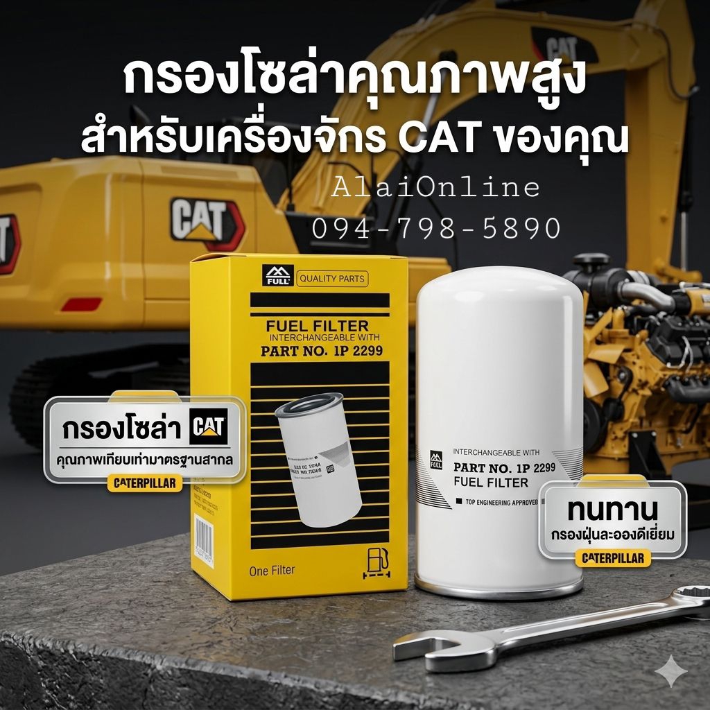กรองโซล่าCAT D8-D9 Fuel Filter 1P 22991P-22991P2299กรองน้ำมันเชื้อเพลิงCAT รถขุดCAT600-311-9121K-CTF