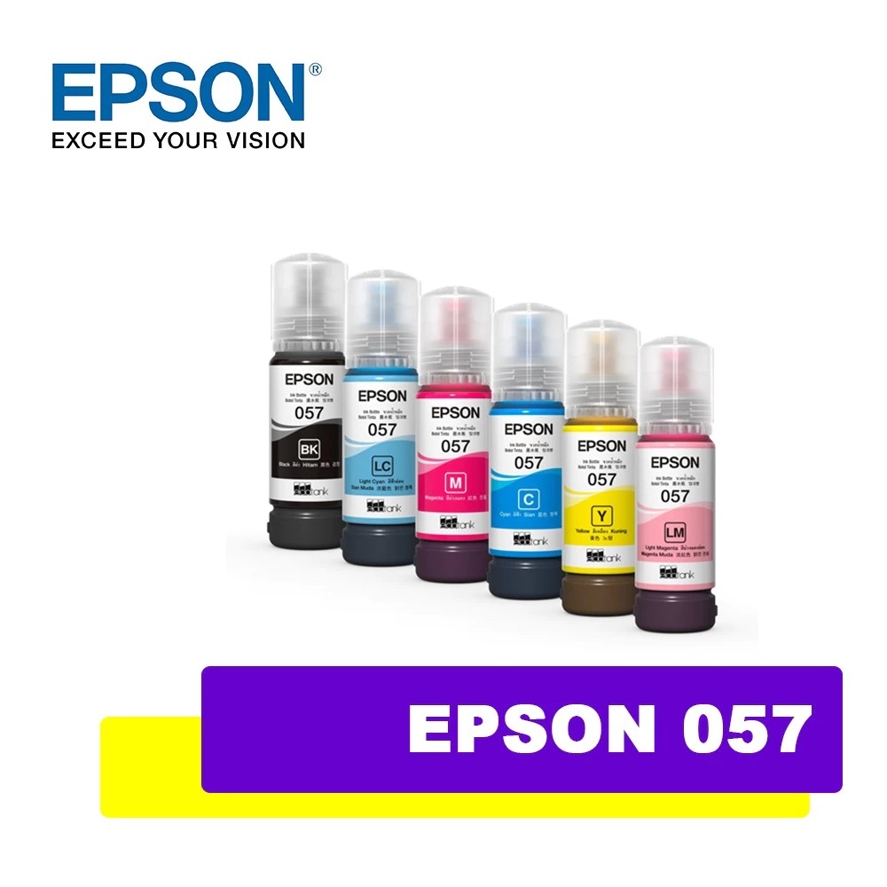 หมึก EPSON 057 EPSON057 EPSON T057 ตัวเลือก 4 สี สำหรับรุ่น EPSON L8050 L18050 L 8050 L 18050 printe