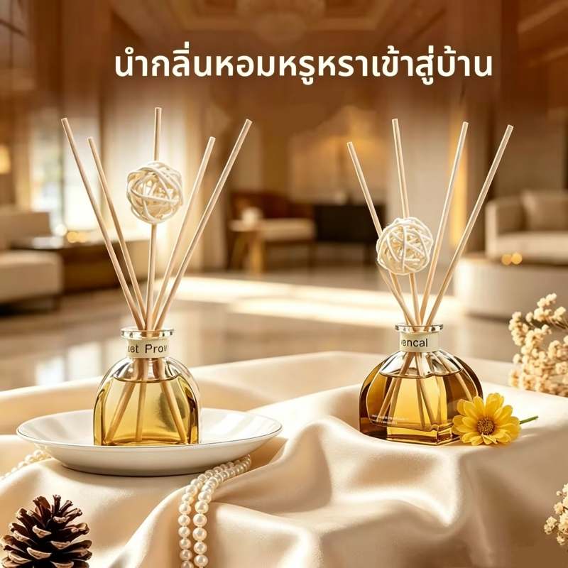 ดิฟฟิวเซอร์50ml, ไฟฟรี, อโรมาเธอรา พี, น้ำมันหอมระเหย, เครื่องประดับเถาวัลย์, ของเหลวปรับอากาศ, น้ำหอม, ระงับกลิ่นกายใน