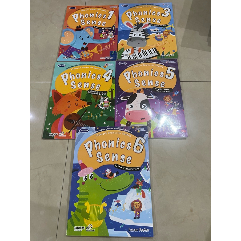 Phonics Sense 1-6 แบบเรียนสอน Phonics(โฟนิกส์)