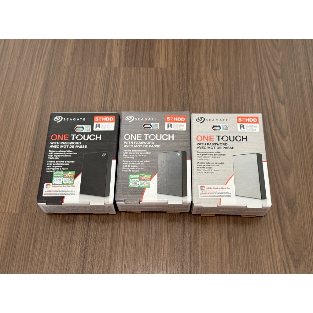 Seagate 5TB One Touch with Password 2.5" USB 3.0 External Harddisk