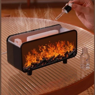 เครื่องพ่นอโรม่าเปลวไฟ เครื่องพ่นไอน้ำ Diffuser aroma diffuser เครื่องเพิ่มความชื่น ไฟLED
