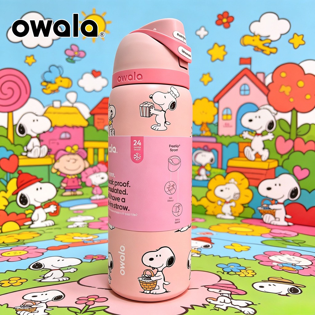 กระติก Owala FreeSip 24oz/32oz รุ่น Custom Snoopy |  ผลิตเอง Limited Edition
