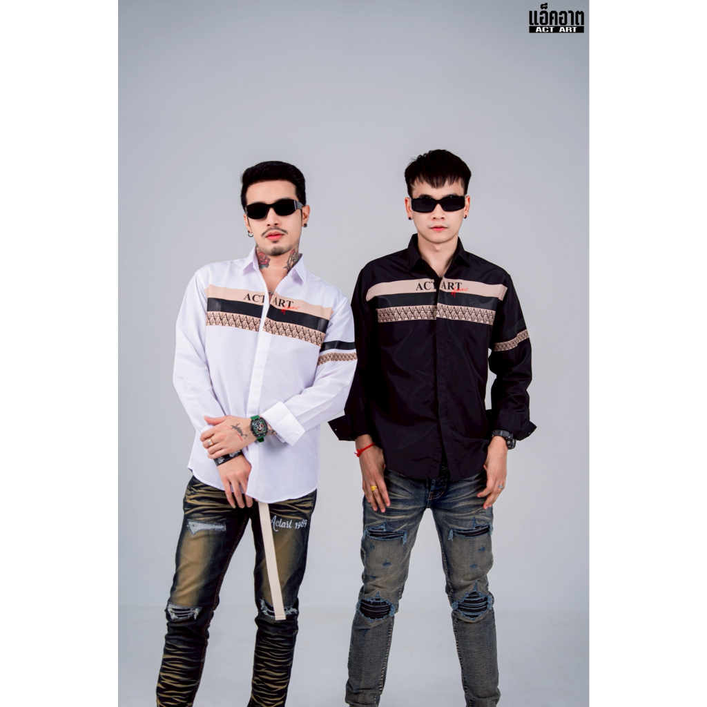 เสื้อเชิ้ตแขนยาว ACTART Long Sleeve Shirt “ความเรียบที่ซ่อนดีเทลไว้ทุกจุด” เสื้อเชิ้ตแขนยาวสไตล์ Luxury Street