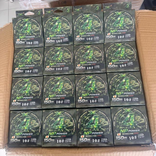 สาย PE ถัก4 ลายพราง ยี่ห้อ NP Power ความยาว 150 เมตร ผลิตจากญี่ปุ่น