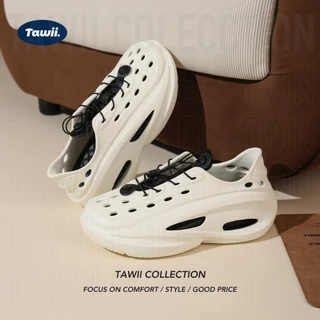 Tawii. รองเท้าแตะ Eva สำหรับผู้ชาย รองเท้าแตะชายหาดกันลื่น สไตล์กีฬากลางแจ้ง 5 ซม ภายในมีพื้นรองเท้า
