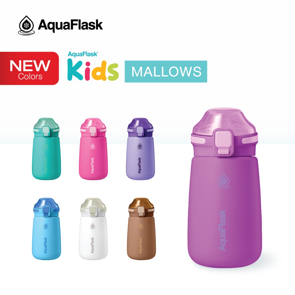 AquaFlask Mallows Collection กระบอกน้ำเก็บความเย็น ยกดื่ม (12oz/16oz)
