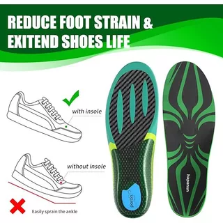 แผ่นรองรองเท้ากราฟีน+คาร์บอนไฟเบอร์ 5 ชั้น กันกระแทกสูง รองรับอุ้งเท้า น้ำหนักเบา คืนตัวเร็ว ใส่สบาย
