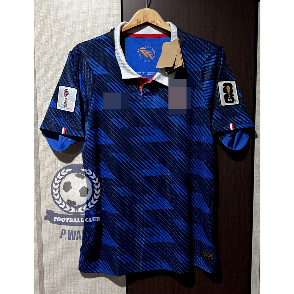 New !! เสื้อฟุตบอลโลกทีมชาติ ฝรั่JLศษ PLAYER เกรดนักเตะ Home ชุดเหย้า ปี 2026 ฟลูออฟชั่นชื่อเบอร์นักเตะในทีม (ครบทุกคน)