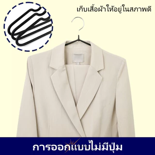 ไม้แขวนเสื้อสแตนเลสเคลือบซิลิโคนหุ้มยางกันลื่น ขนาด 40cm สีพาสเทล ไม่ลื่นหล่น เหมาะตากผ้า จำนวน 100 ชิ้น